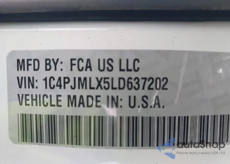 2020 Jeep Cherokee Latitude Lux 4X4 from USA, damaged, VIN 1C4PJMLX5LD637202